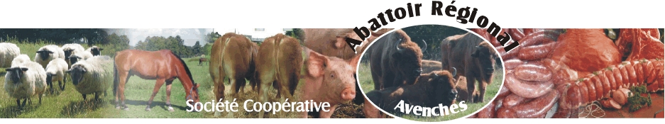 Nous abattons moutons, chevaux, gros bétail, porc et bisons